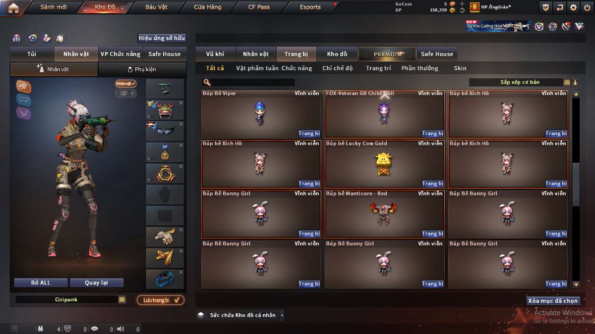 shop acc cf uy tin gia re